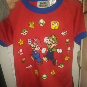 NEW Boys short set size 4 MARIO BROTHERS NINTENDO